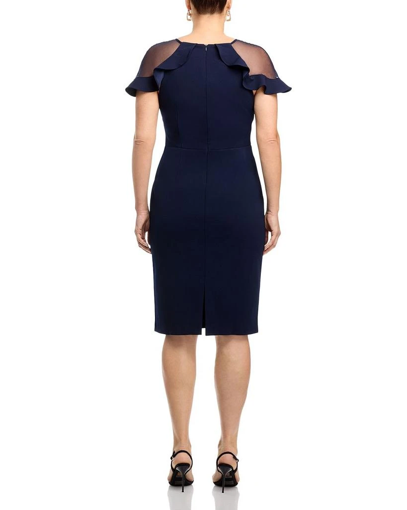 Eliza J Ruffle Sleeve Cocktail Dress 6