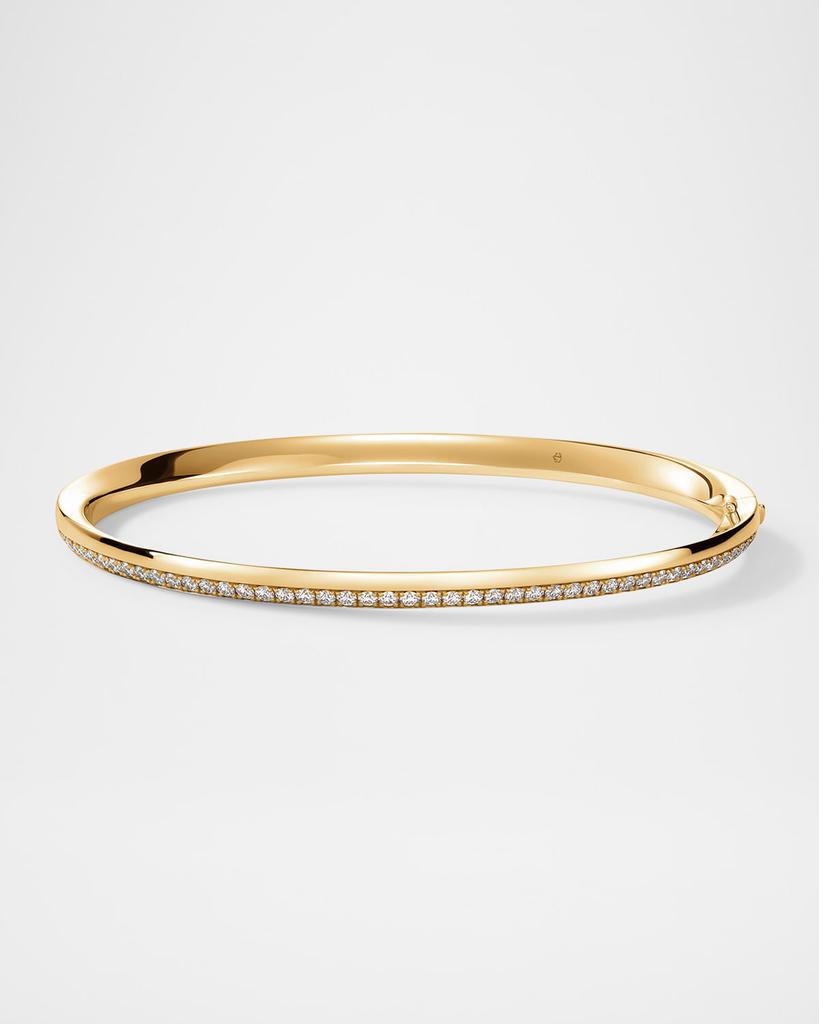 Hearts On Fire 18K Yellow Gold Barre Pave Diamond Bangle Bracelet