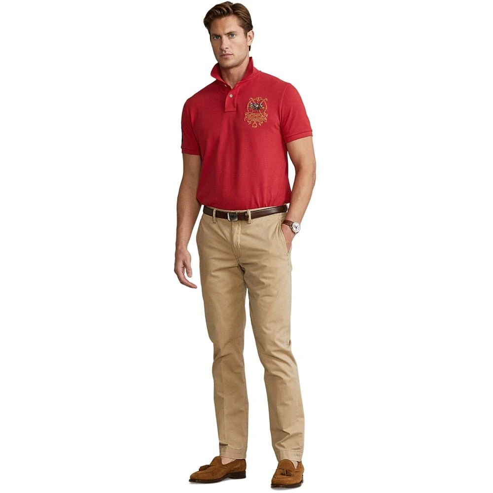 Ralph Lauren Men's Custom Slim Fit Triple-Pony Polo Shirt 4