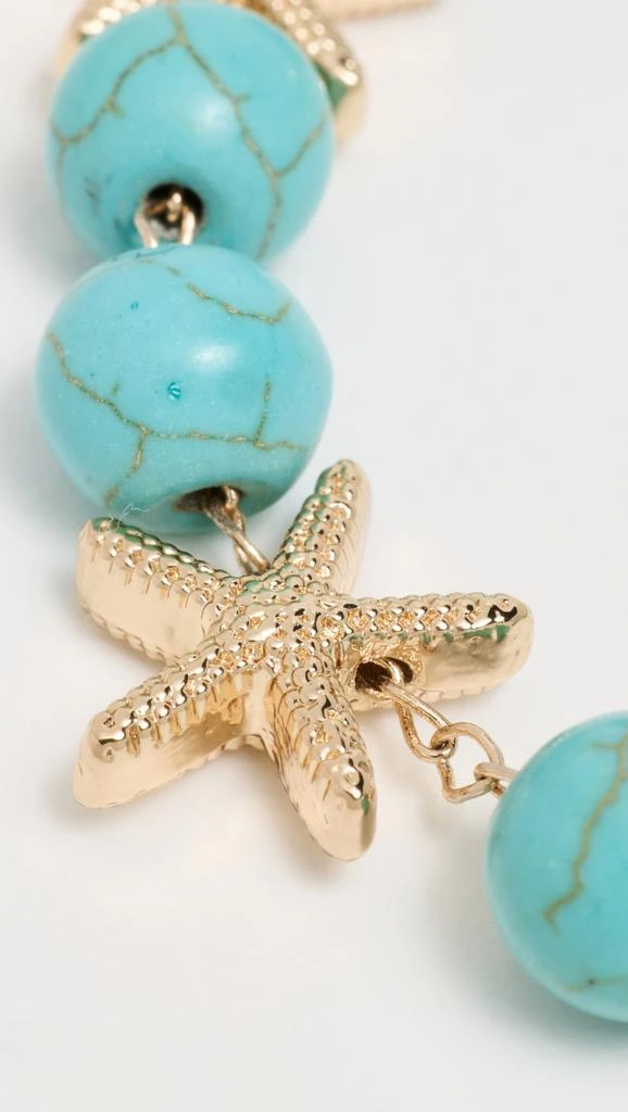 Ettika Jewelry Starfish and Turquoise Beaded Anklet 3