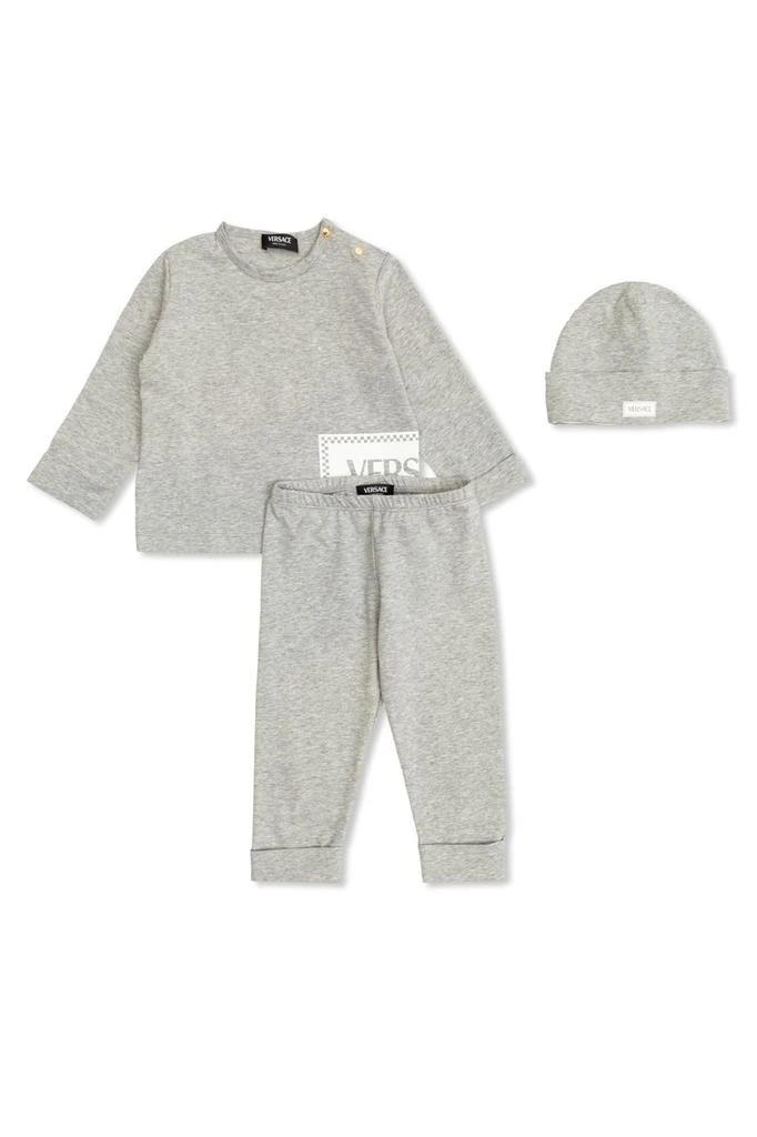 Versace Versace Kids 90s Vintage Logo Jersey Baby Set 1