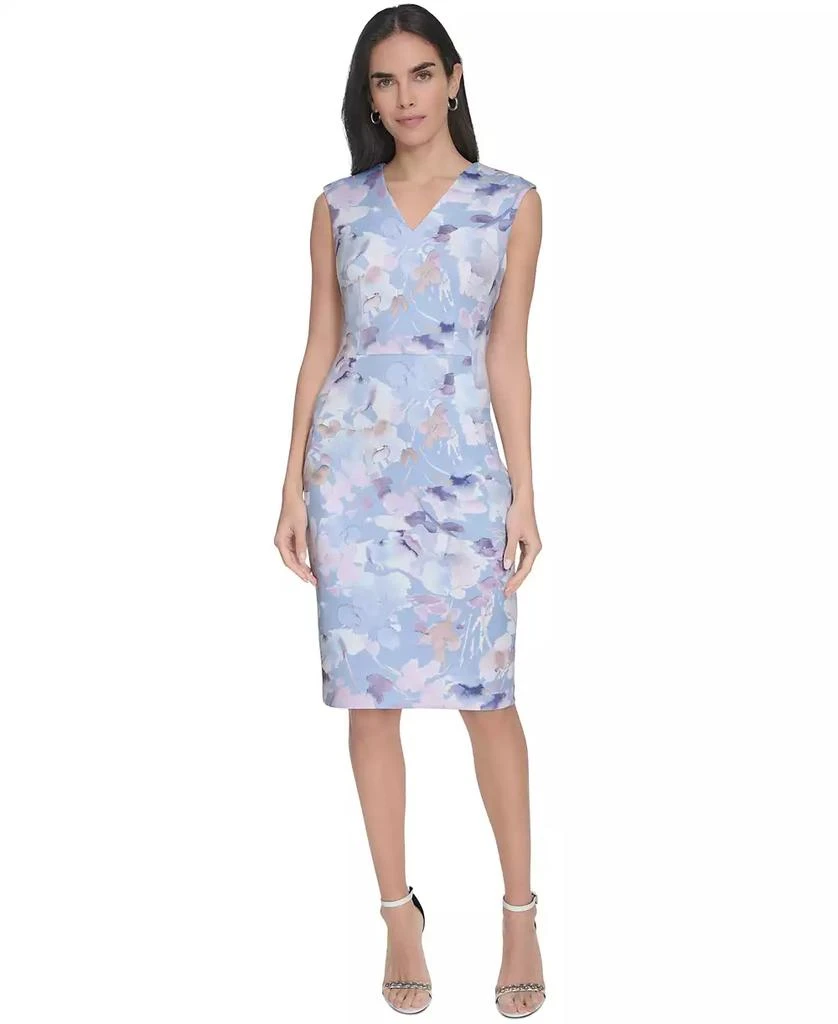 Petite Floral-Print Sheath Dress  On Sale Now with Up to 61% Off |  Discover Exclusive Deals & Savings at BeyondStyle  Authentic Calvin Klein  dress|women's fashion, shoes & accessories|dresses with Limited-Time
