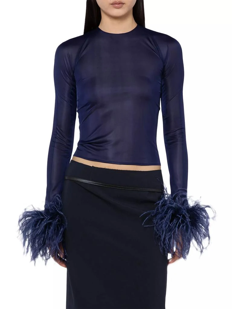 16Arlington Alero Feather-Cuff Top 3
