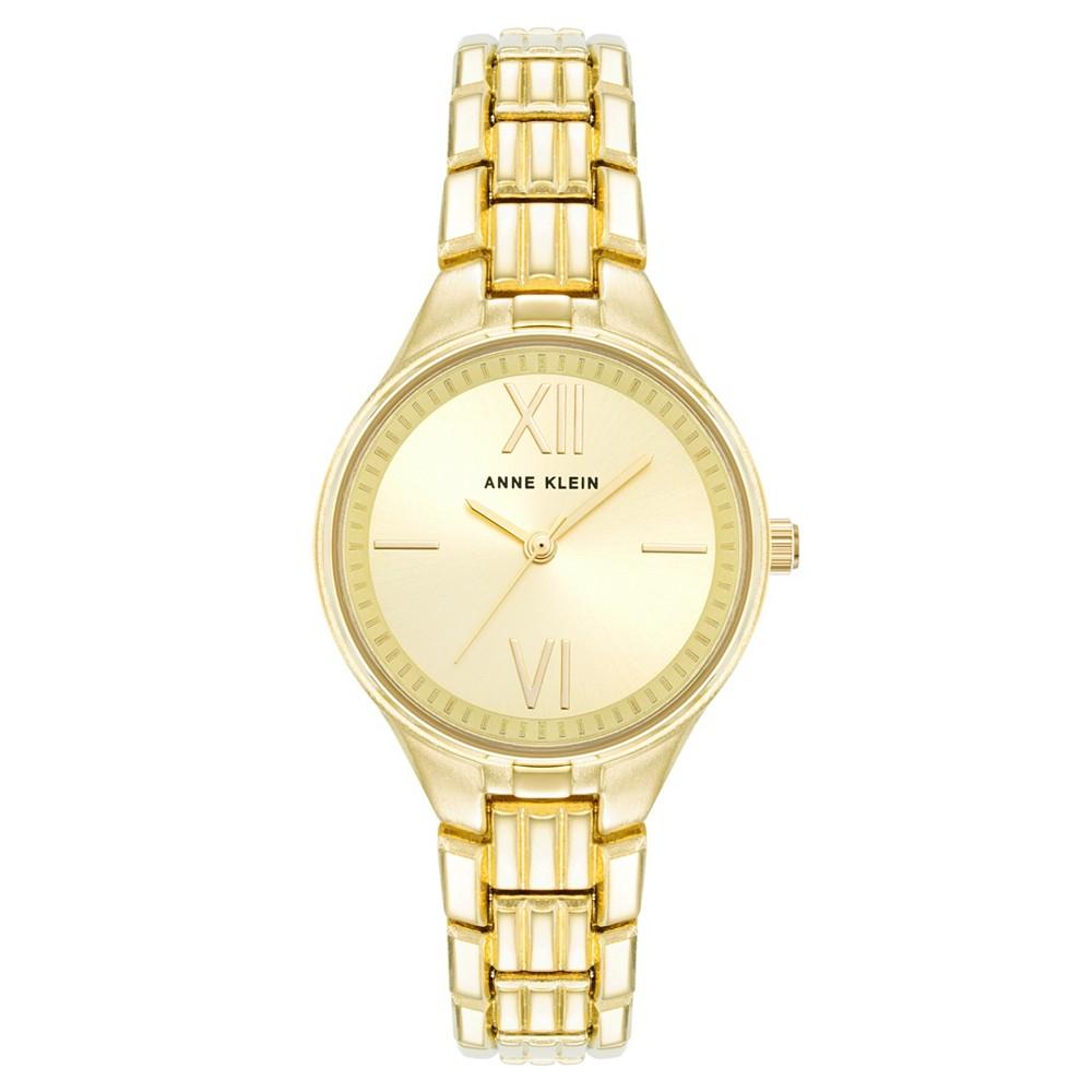 Anne Klein Women's Quartz Round Gold-Tone Alloy Watch