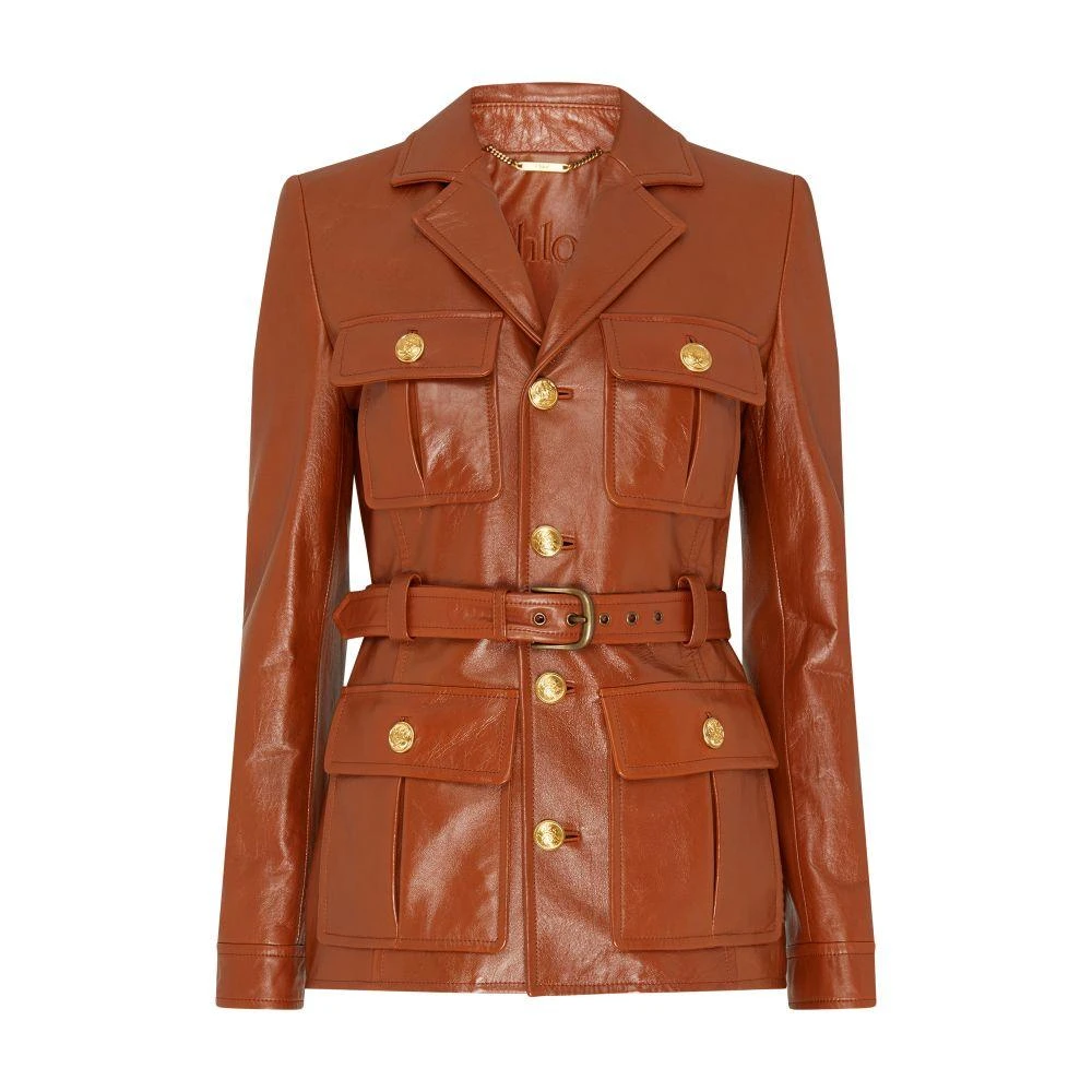 Chloé Leather workwear-style jacket 7