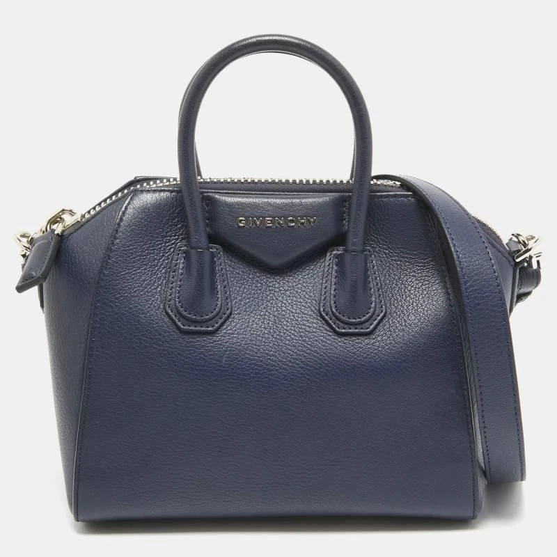 Givenchy Givenchy Navy Blue Leather Mini Antigona Satchel 1