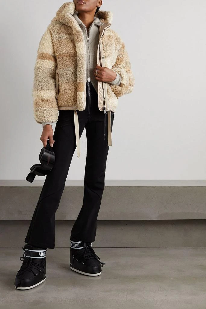 Holden Sherpa quilted faux shearling hooded down jacket 2