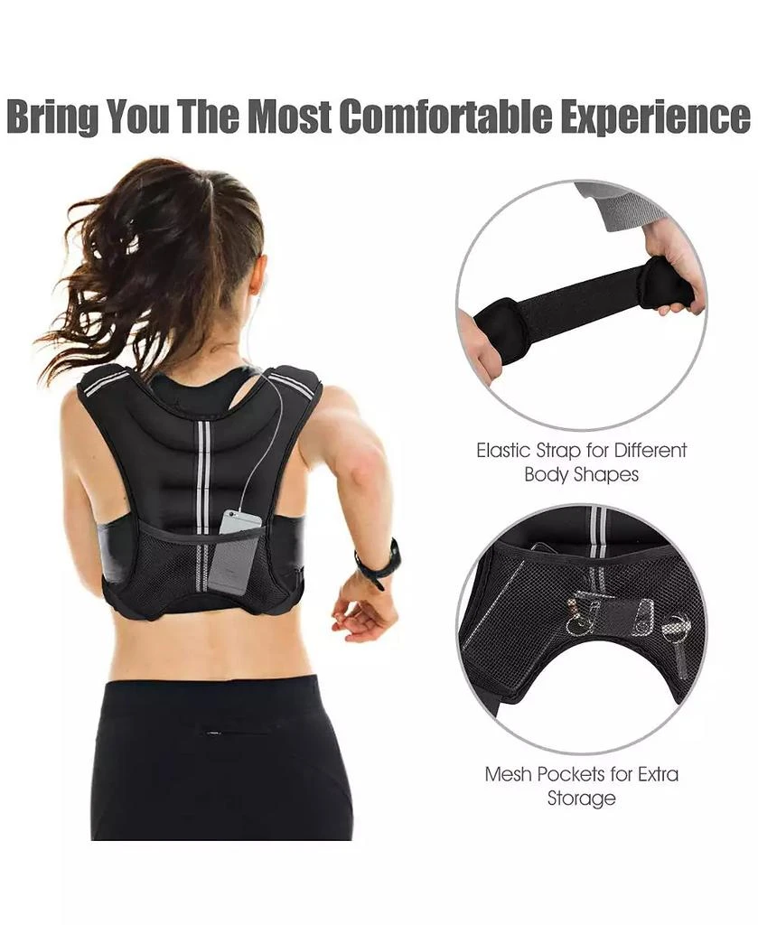 Mecale Training Weight Vest Workout Equipment with Adjustable Buckles and Mesh Bag 6