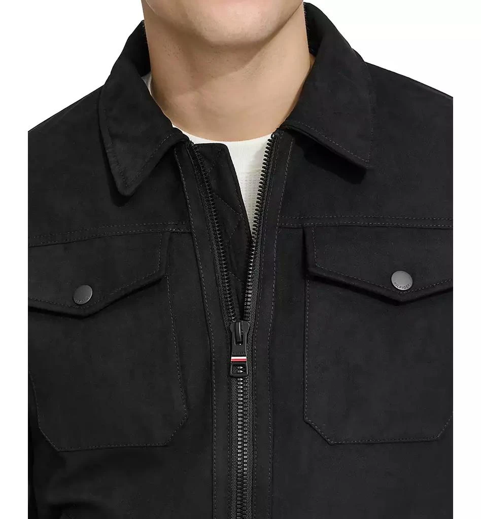 Tommy Hilfiger Men's Faux Suede Trucker Jacket 4