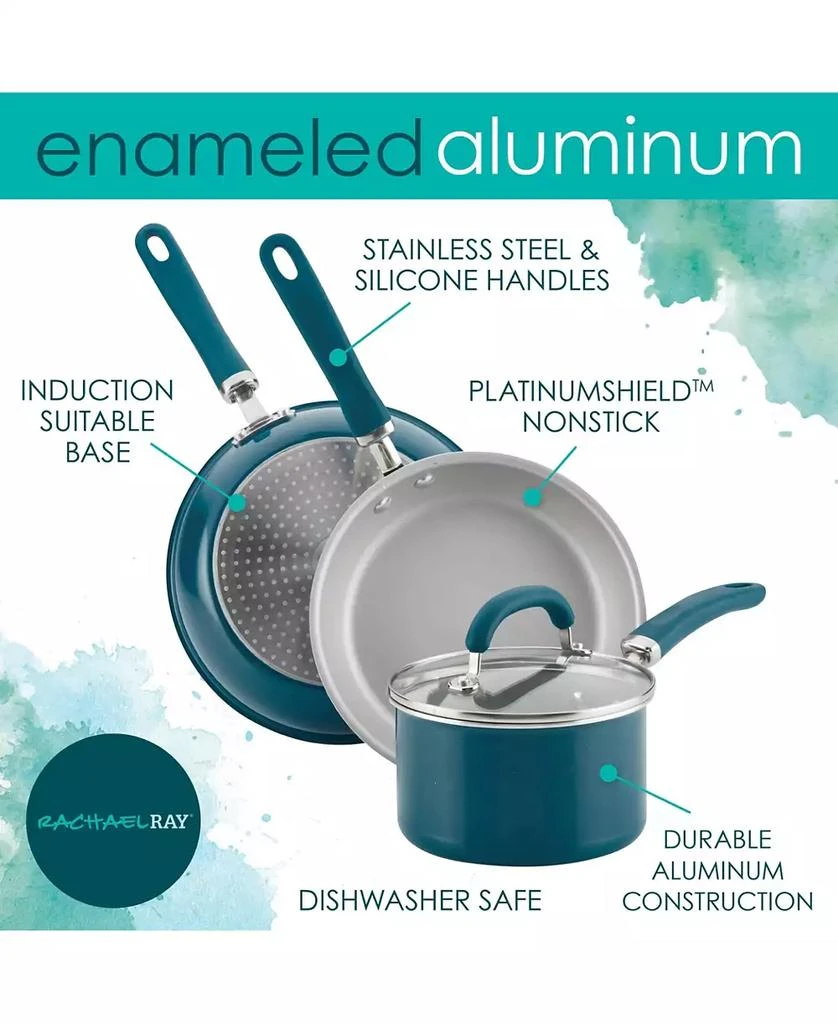 Rachael Ray Create Delicious Aluminum Nonstick Cookware Set, 13 Piece 14