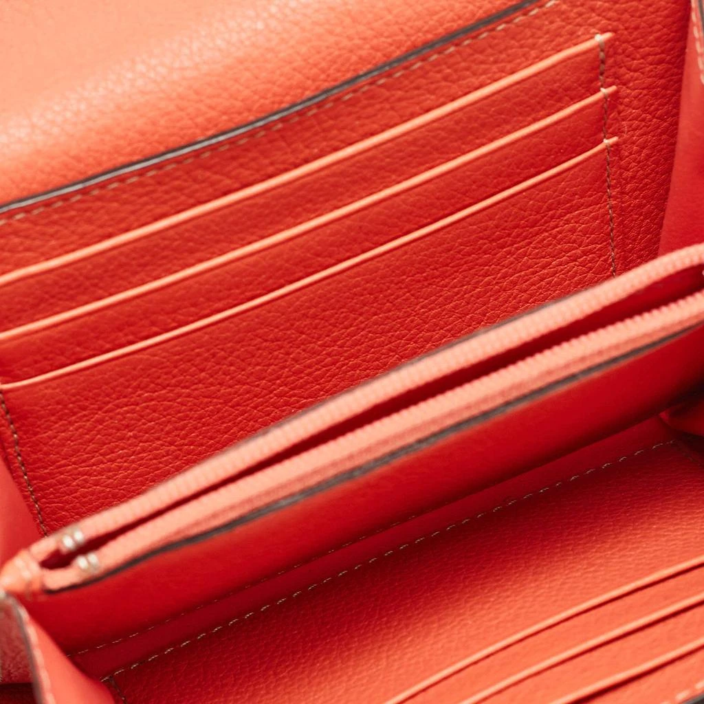 Cartier Cartier Coral Orange Leather C De Cartier Wallet 2