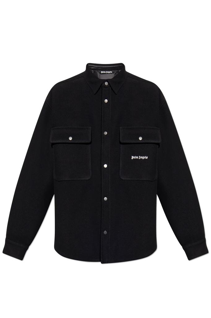 Palm Angels Wool shirt with logo