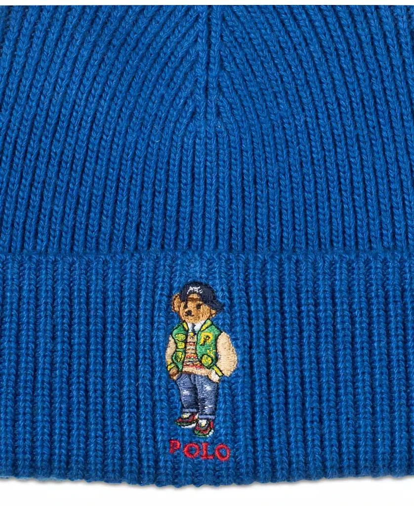 Ralph Lauren Men's Signature Varsity Bear Beanie 2