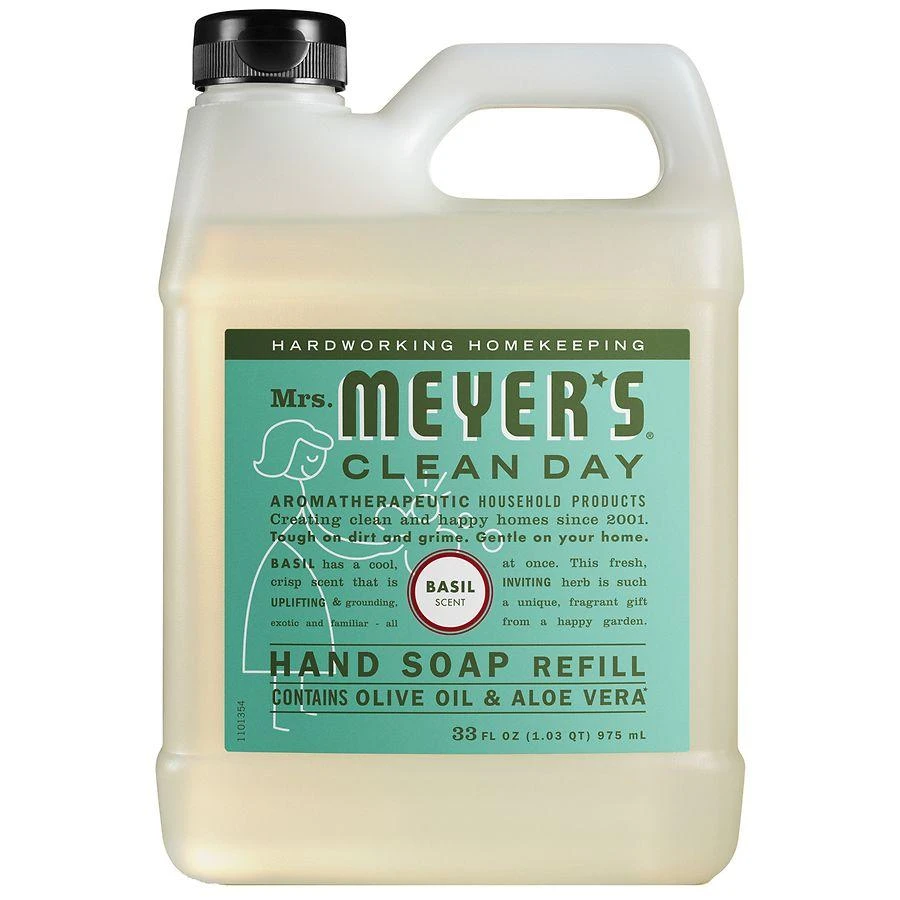 Mrs. Meyer's Clean Day Liquid Hand Soap Refill Basil 1