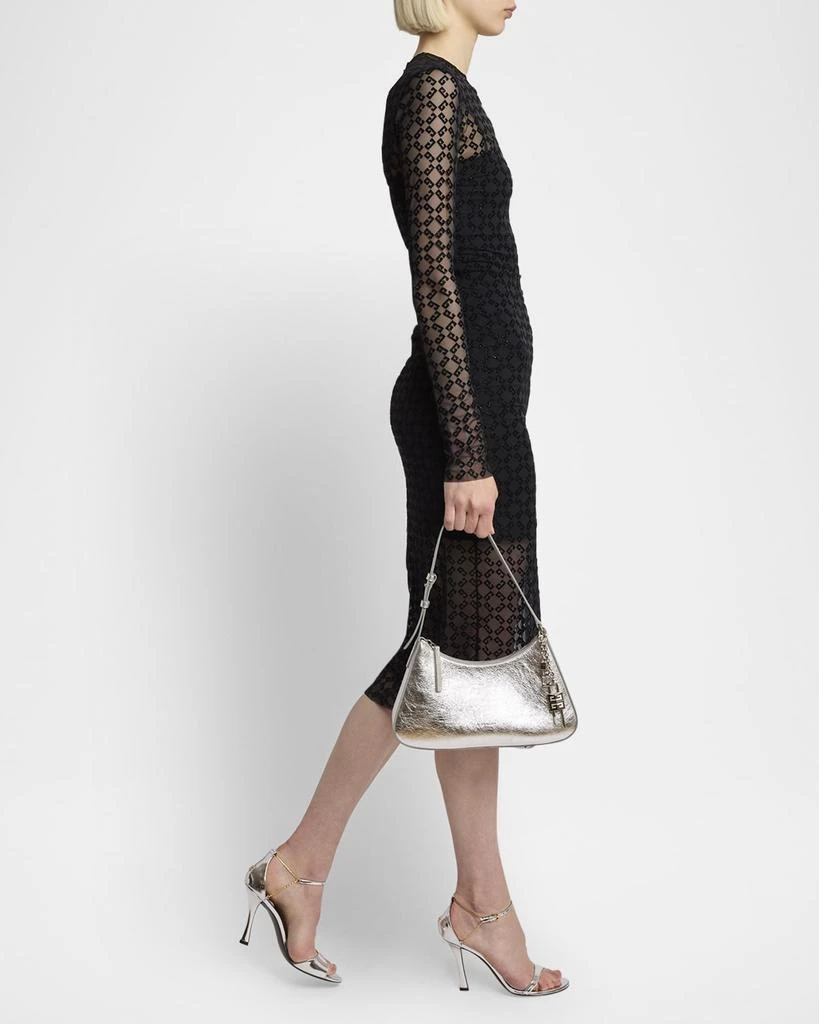 Givenchy Lucky Small Lock Shoulder Bag in Metallic Leather 5