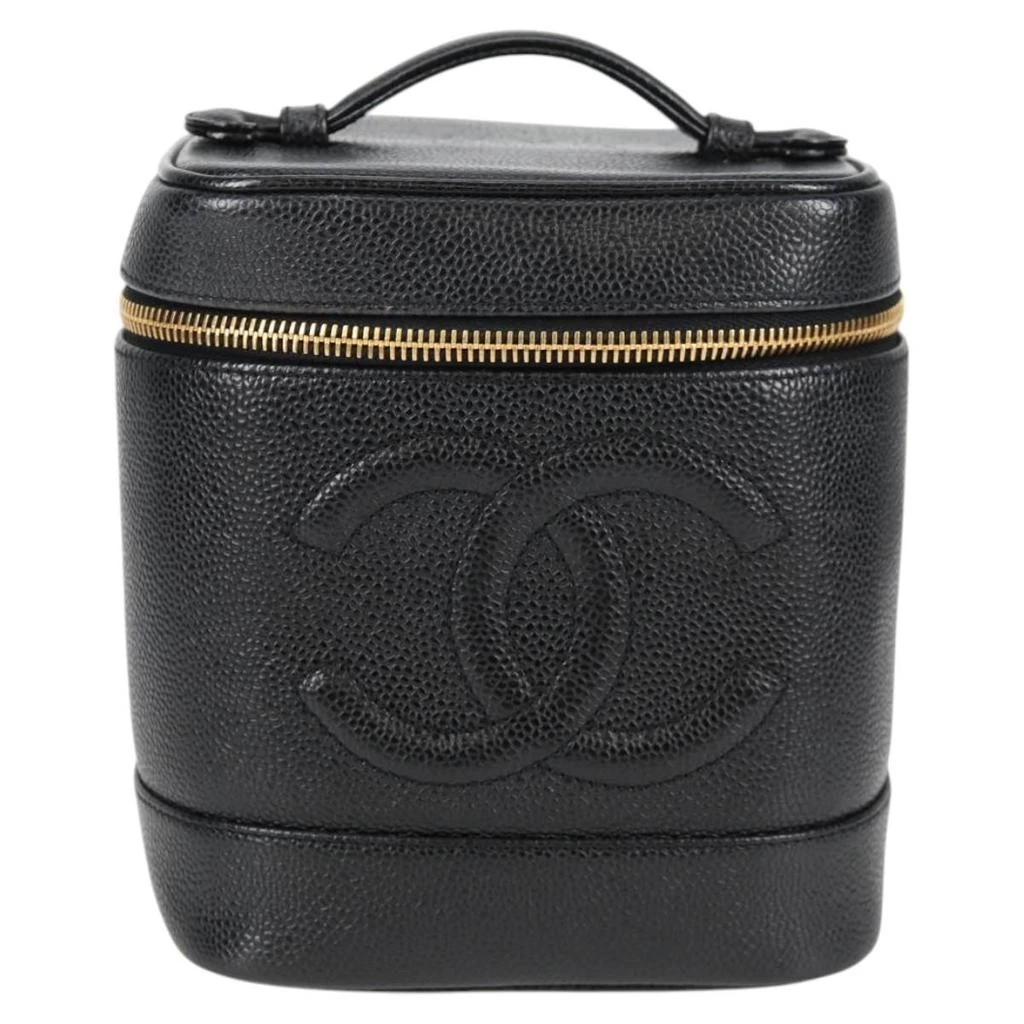 Chanel Vanity Leather Clutch Bag (Pre-Owned) 1