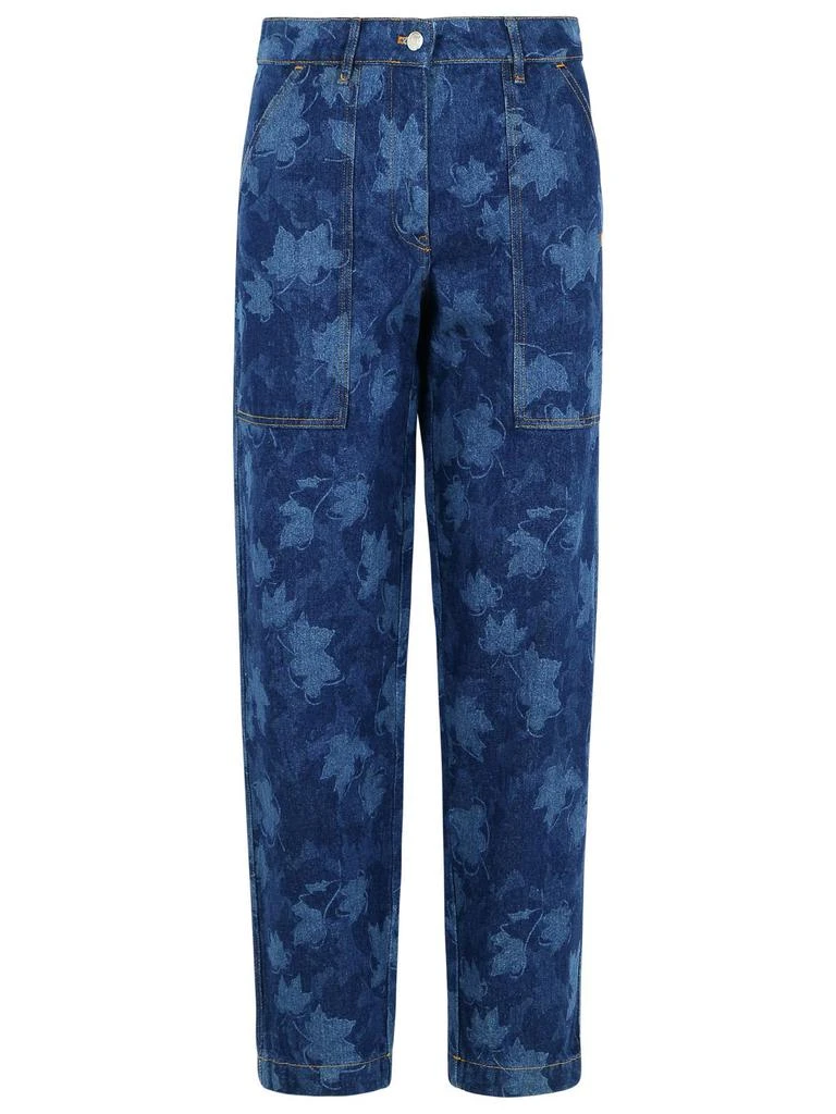 Maison Kitsune workwear Blue Denim Jeans 1