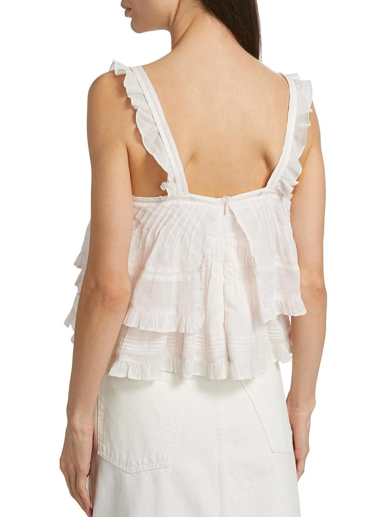 LOVESHACKFANCY Viola Victorian Field Dobby Novalee Top 2