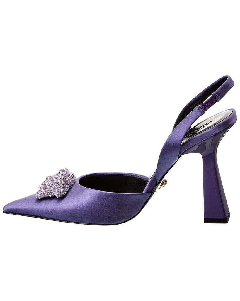 Versace La Medusa Satin Slingback Pump 2