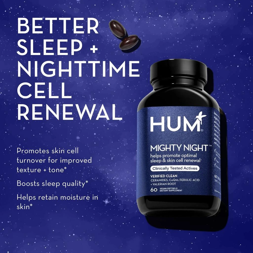 Hum Nutrition Mighty Night Overnight Renewal Supplement 5
