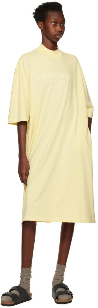 Essentials Yellow Short Sleeve Minidress 4