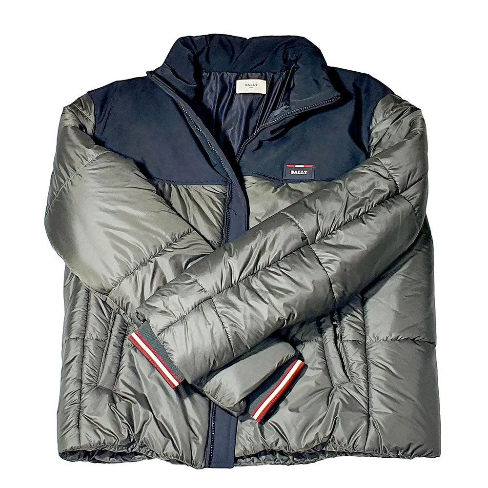 Bally 6240345 Forest Green Nylon Quilted Puffer Jacket 2