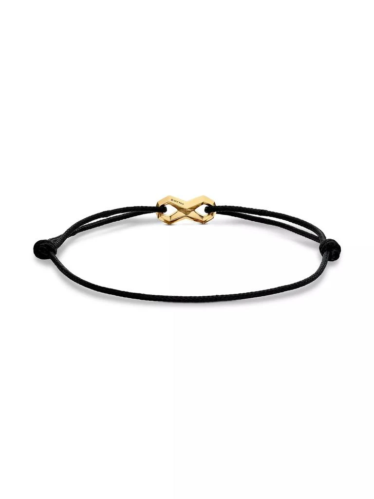 David Yurman Infinity Link Cord Bracelet in Black Nylon 3