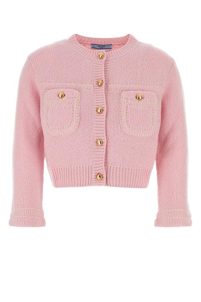 Prada Prada Knitted Cropped Cardigan