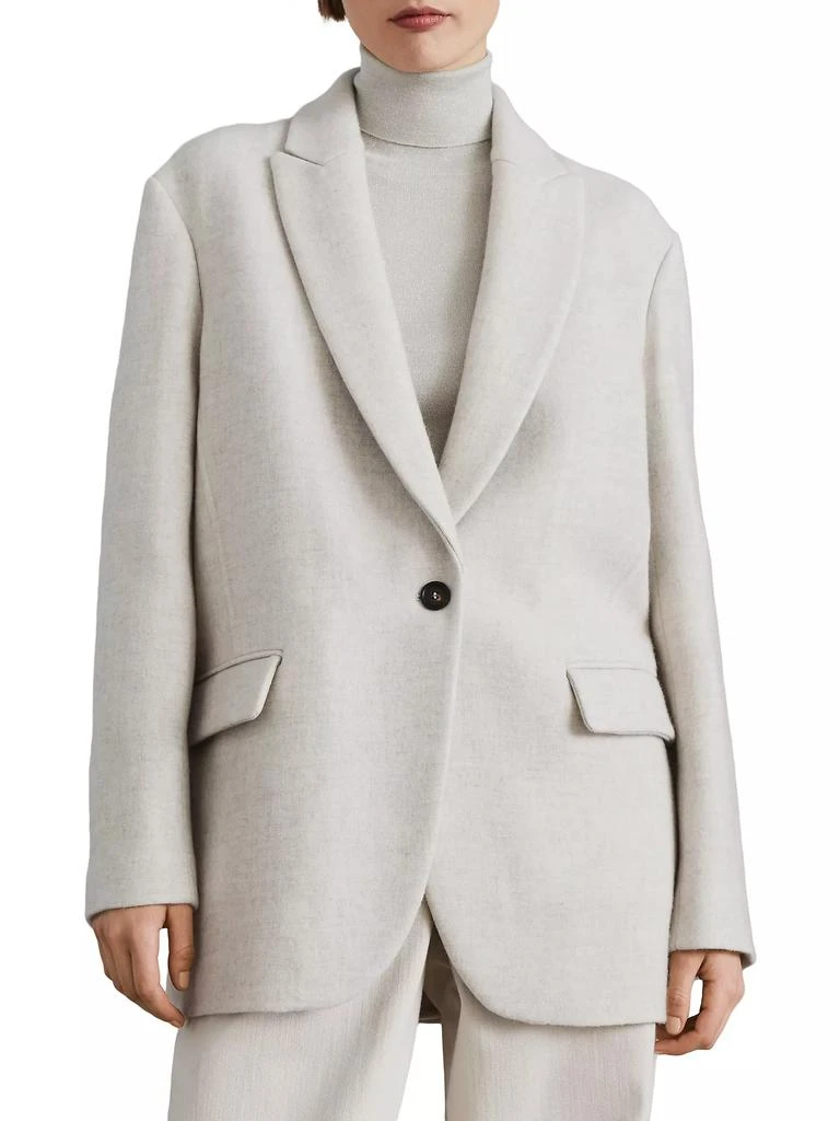 Hand Finished Cozy Cashmere Double Cloth Blazer – On Sale Now with