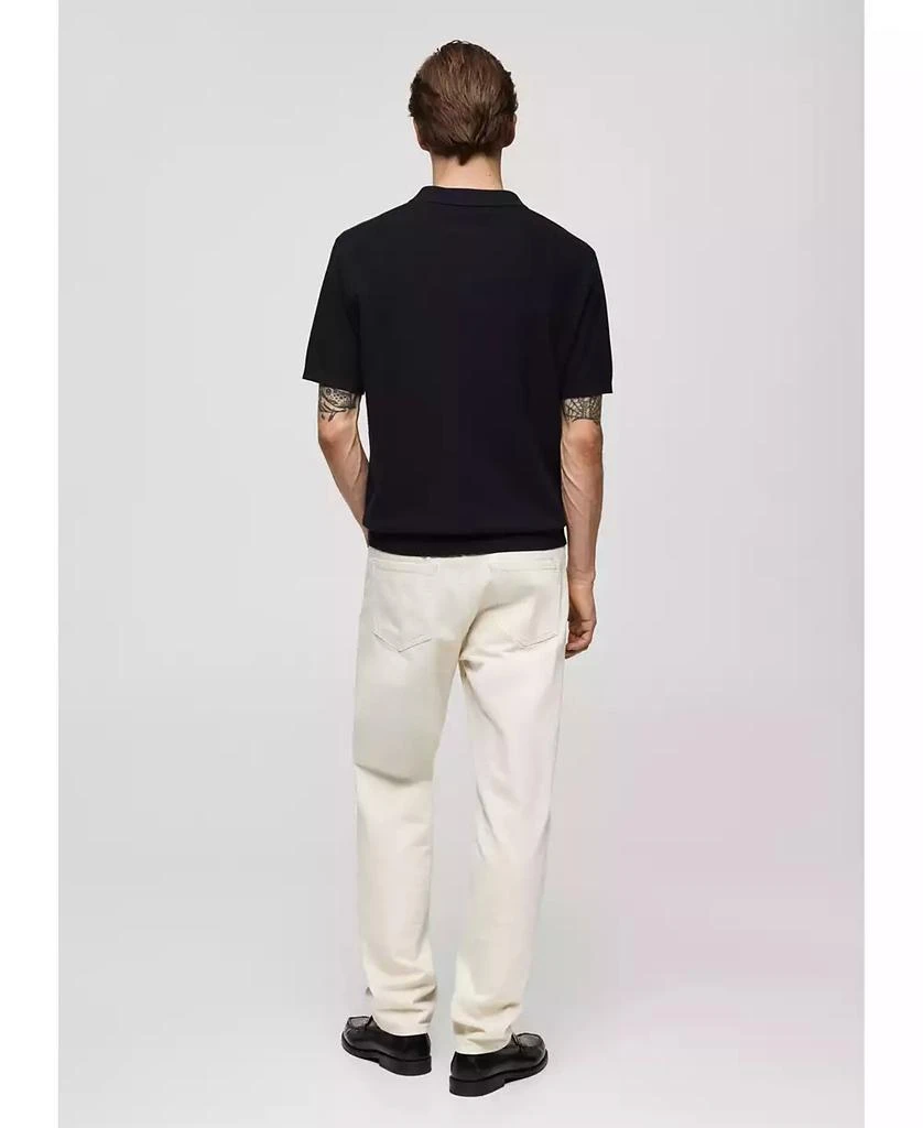 Mango Men's Structured Fine-Knit Polo Shirt 12