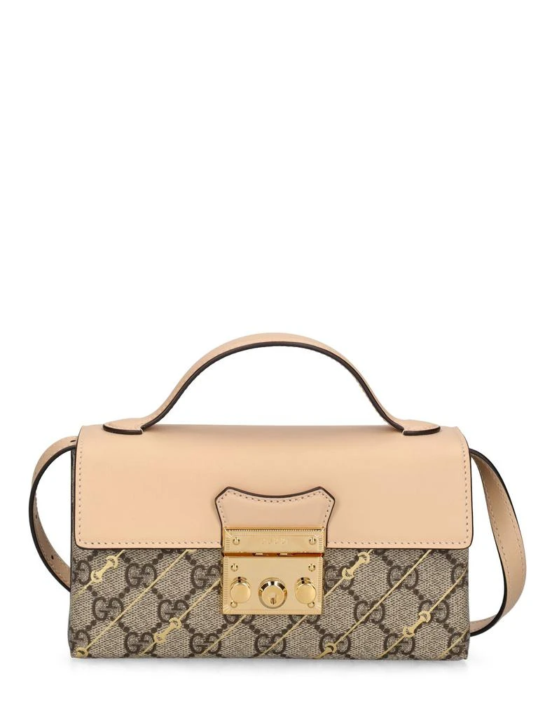 GUCCI Mini Padlock Canvas Shoulder Bag 1