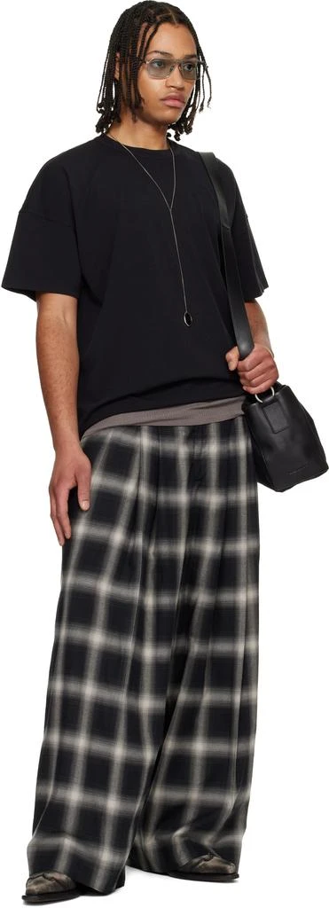 LU
U DAN Gray Triple Pleat Trousers 4