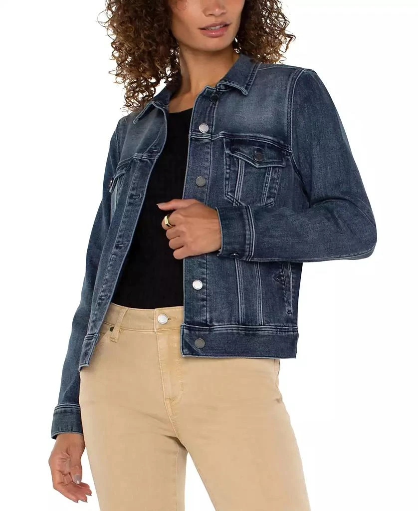 Liverpool Women's Stretch Denim Trucker Jacket 3