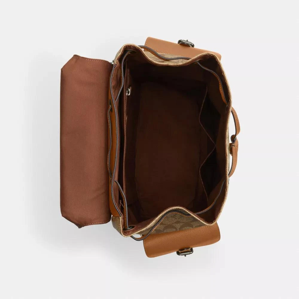 Coach Hudson Backpack In Colorblock Signature Canvas 3