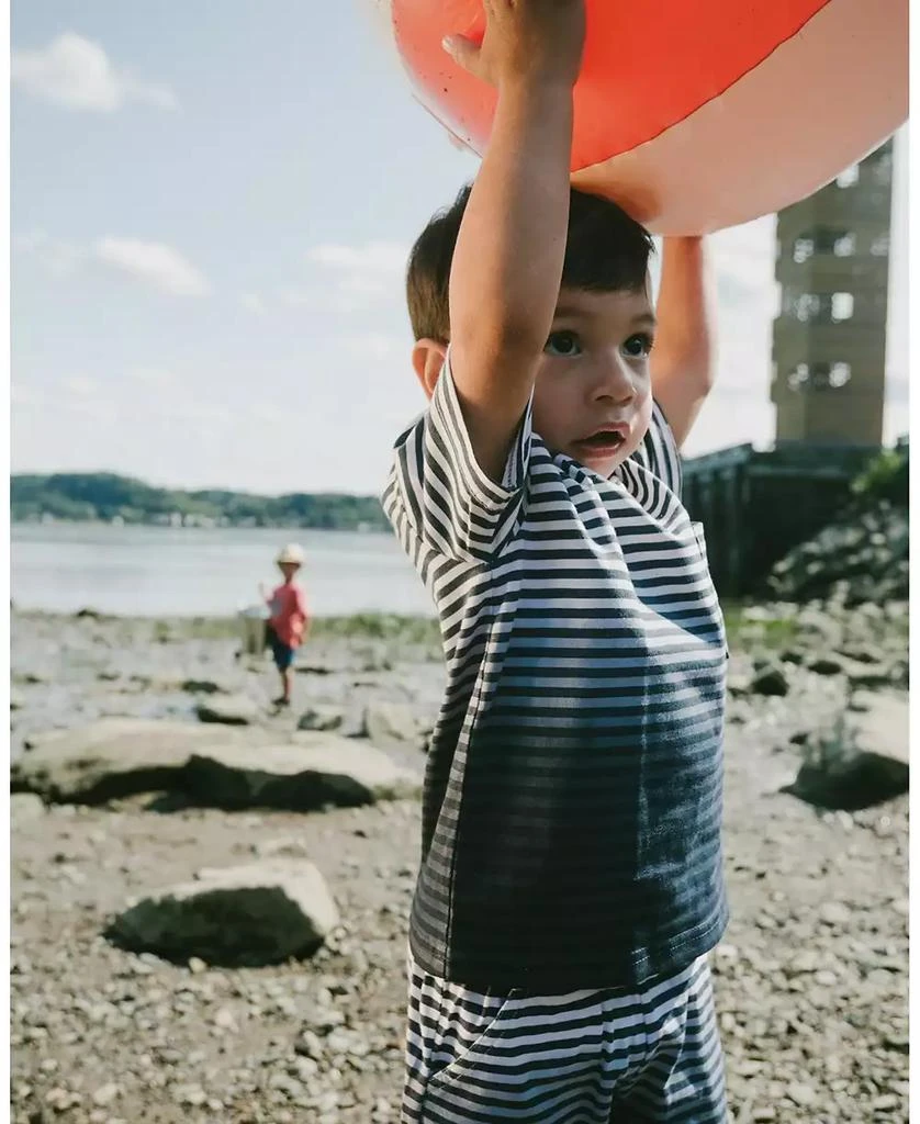 Deux par Deux Toddler Boys Cotton Shorts Gradient Stripes - Toddler|Child 4