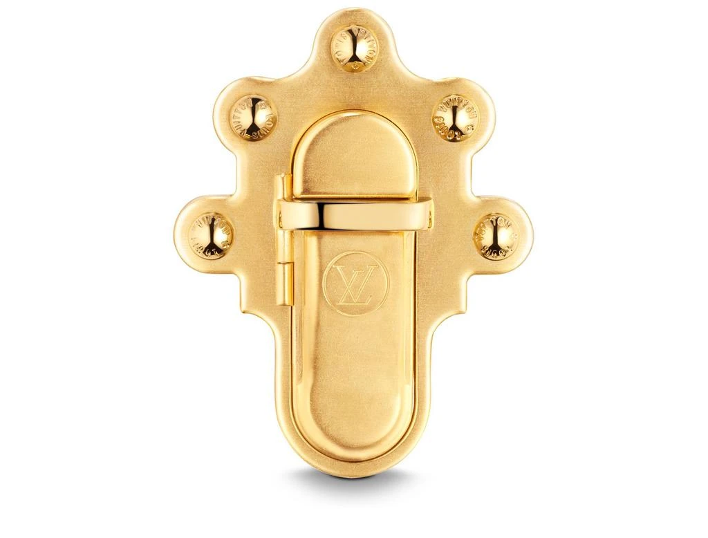 Louis Vuitton Trunk Lock Pendant Necklace and Brooch 3