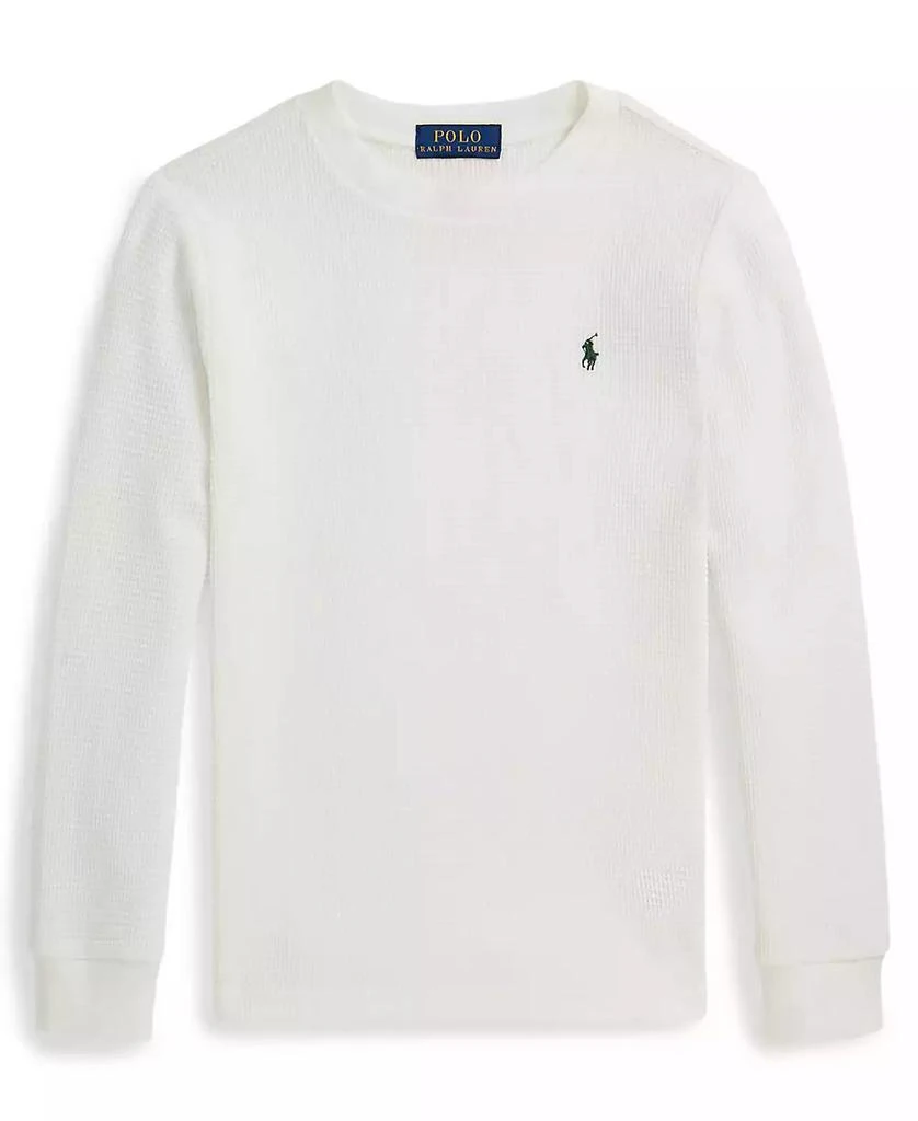 Ralph Lauren Boys 2-7 Waffle-Knit Cotton Long-Sleeve T-Shirt