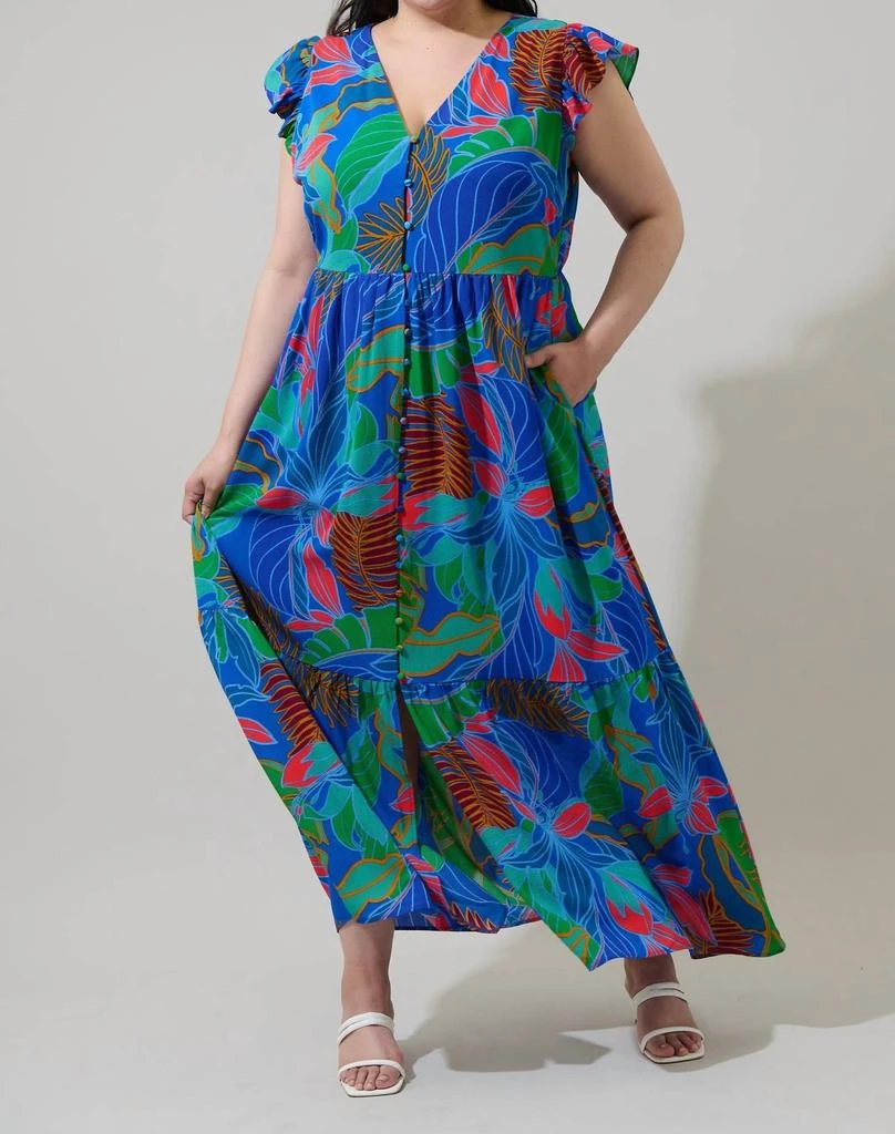 blue two piece maxi dress Navy Blue Halter Two Piece Long Fitted Prom Dress with Slit