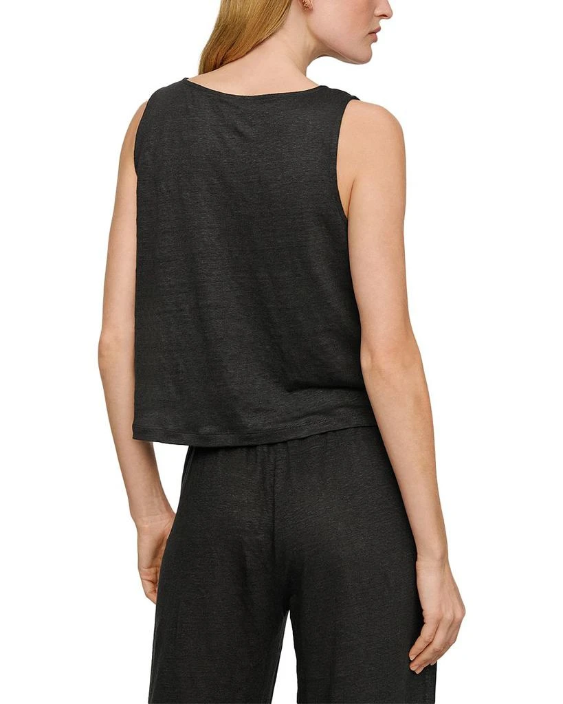 Eberjey Linen Cropped Tank Top 3
