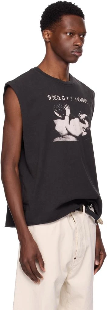 Enfants Riches Deprimes Black 'Sweet Surrender Of Alice' Cut Off T-shirt 2