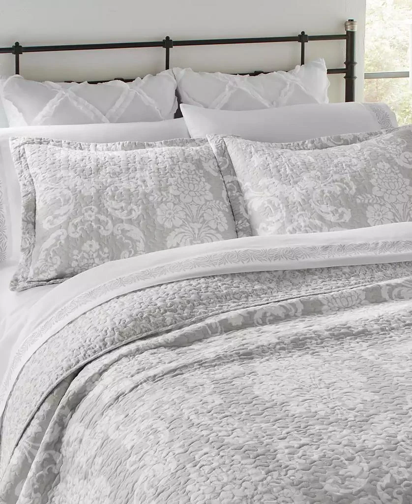 Laura Ashley Venetia Cotton Reversible 3-Pc. Quilt Set 7