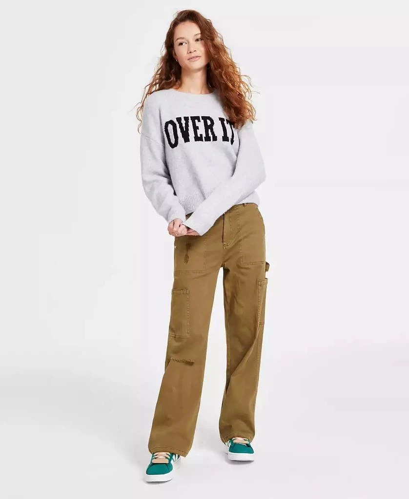 Ultra Flirt Juniors' High-Rise Washed Cargo Pants 2