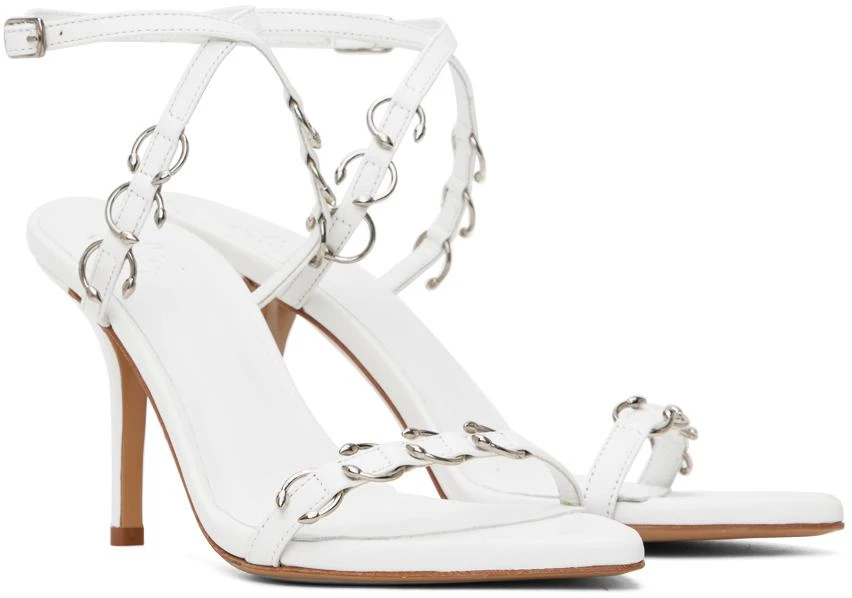 Miaou White GIABORGHINI Edition Reno Heeled Sandals 4