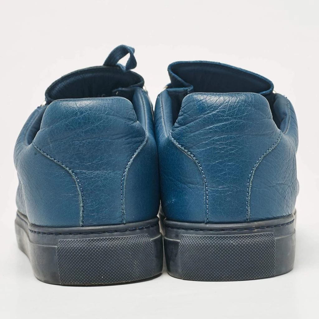 Balenciaga Balenciaga Blue Leather Arena Lace Up Sneakers Size 41 5
