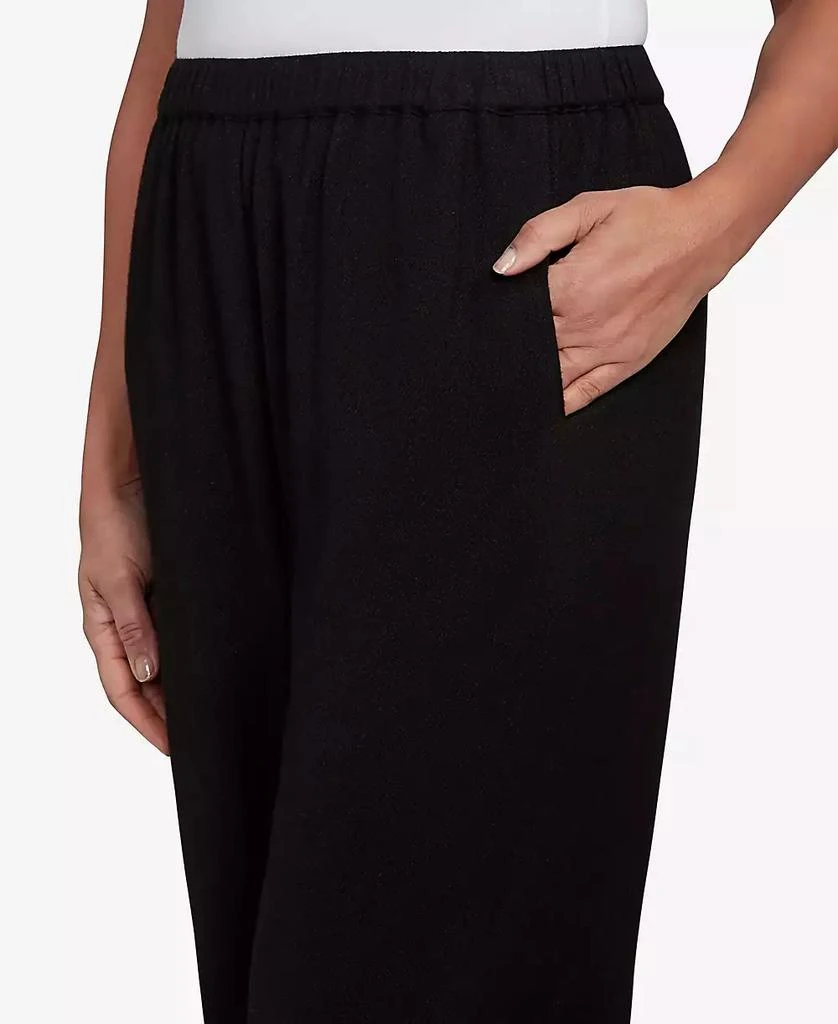 Alfred Dunner Women's Santa Barbara Button Cuffed All Around Elastic Ankle Pants 5