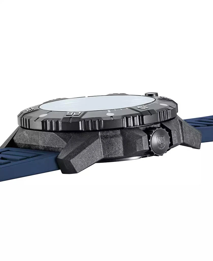 Luminox Men's Swiss Automatic Master Carbon Seal Blue Rubber Strap Watch 45mm 5