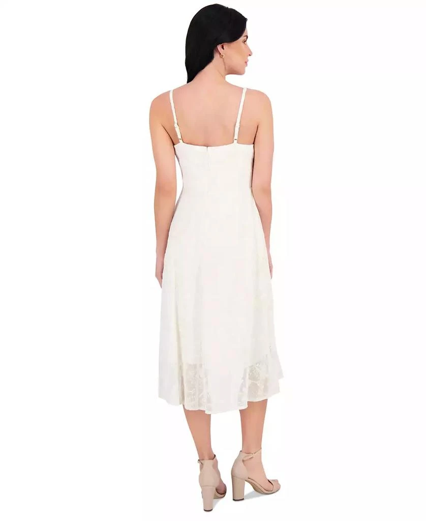 Kensie Women's Ruffled Lace High-Low Midi Dress 3
