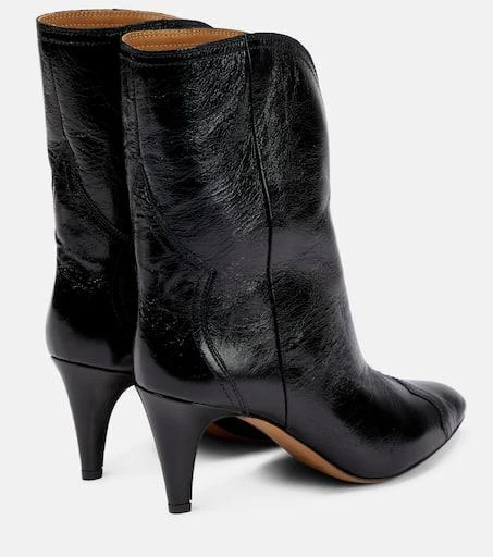 Isabel Marant Dytho crinkled leather ankle boots 3