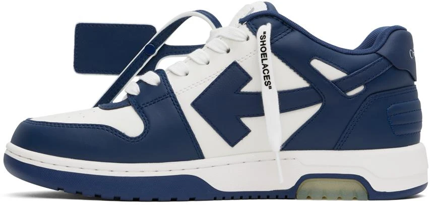 Off-White White & Blue Out Of Office Sneakers 3