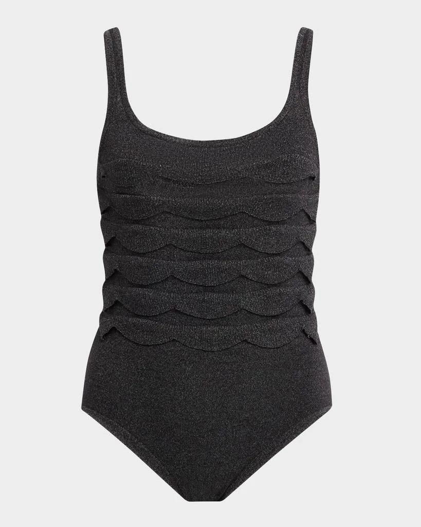 Nanushka Polina Scallop Knit Bodysuit 1